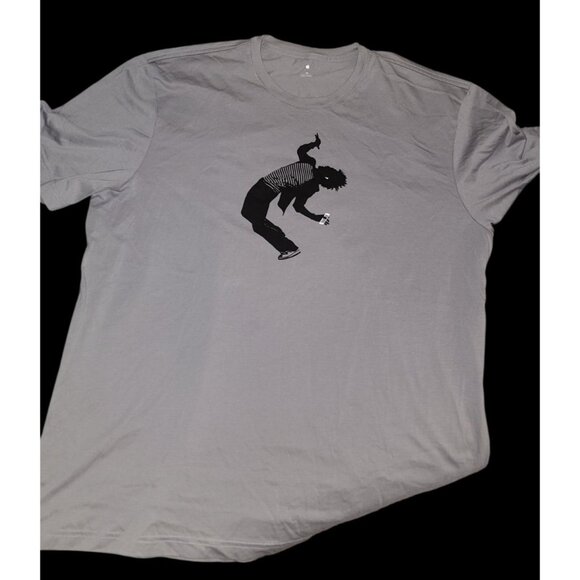 Apple XL Gray T-Shirt With Graphic Design - Picture 1 of 4